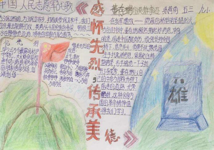 九一八事變手抄報，抗戰(zhàn)英雄事跡