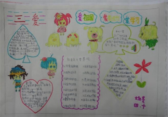 三愛三節(jié)手抄報(bào)圖片，三愛三節(jié)歌謠