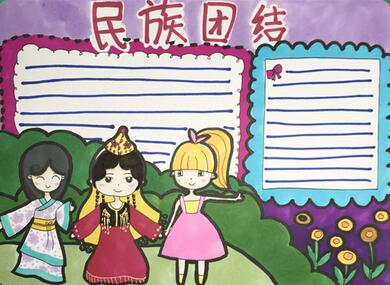 民族團結手抄報