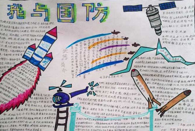 國防知識手抄報，我與國防