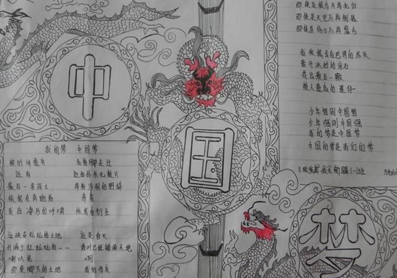 中國夢手抄報，共筑中國夢