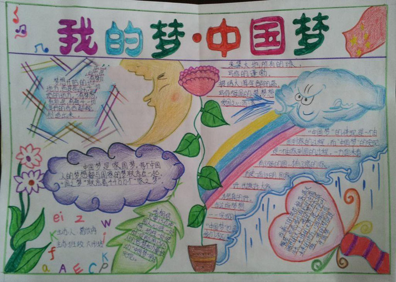 我的中國(guó)夢(mèng)手抄報(bào)圖片，我的夢(mèng)中國(guó)夢(mèng)