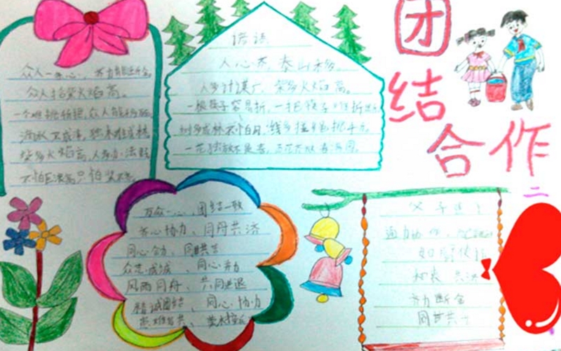 團(tuán)結(jié)與合作，團(tuán)結(jié)友愛手抄報(bào)