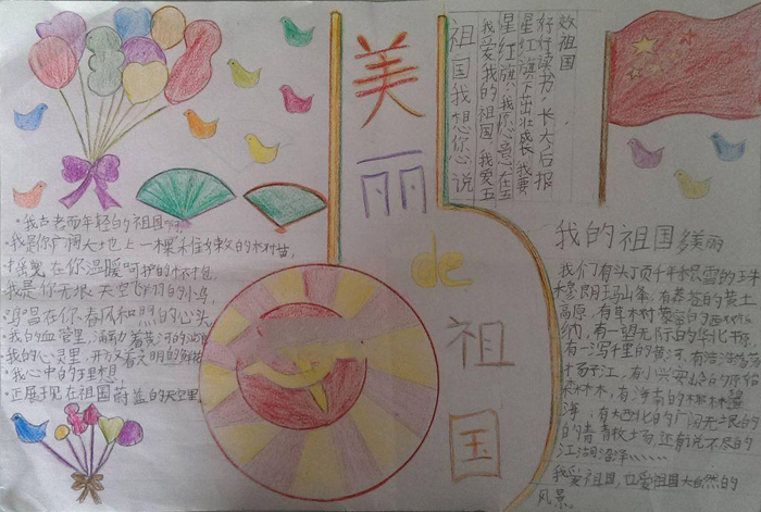 愛國手抄報(bào)圖片大全，祖國風(fēng)光