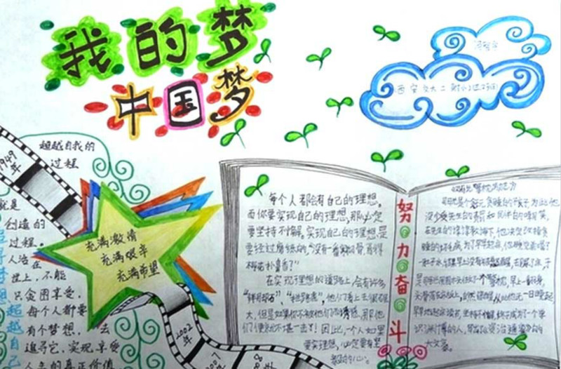 2020手抄報大全，我的夢中國夢