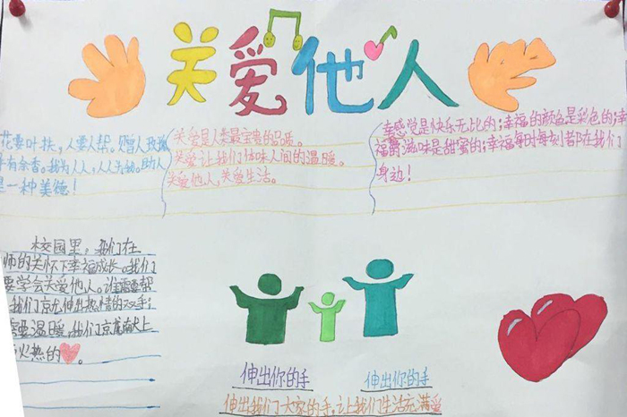 團(tuán)結(jié)友愛手抄報(bào)圖片，讓生活充滿愛