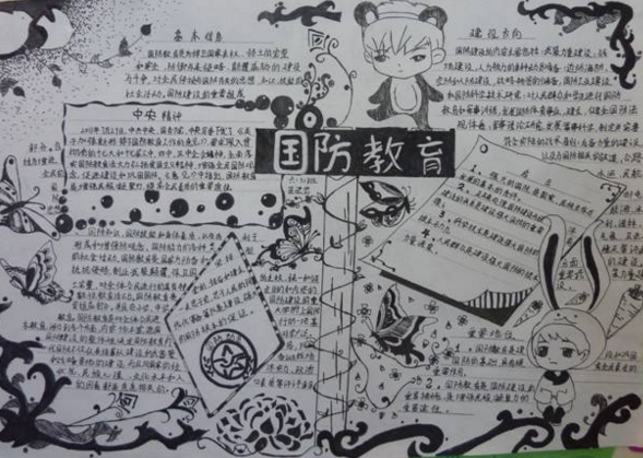 關(guān)于國(guó)防教育的手抄報(bào)，少年強(qiáng)則國(guó)強(qiáng)