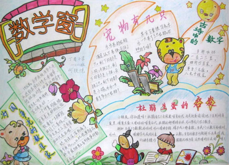 數(shù)學(xué)手抄報(bào)，打開數(shù)學(xué)的窗口