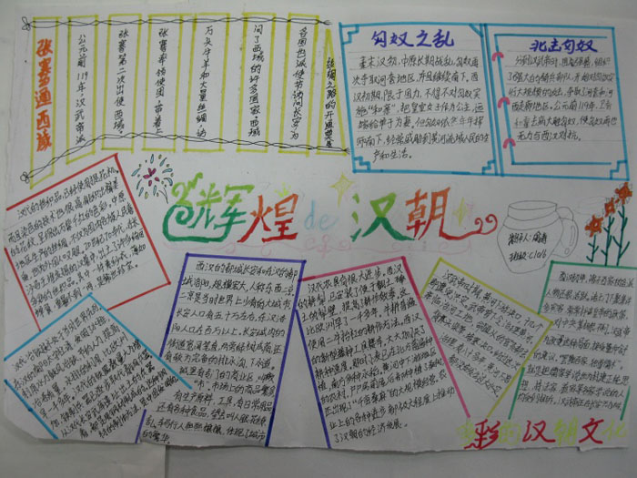 歷史手抄報(bào)初一，輝煌的漢朝