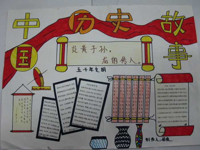 關(guān)于歷史的手抄報(bào)，中國歷史故事