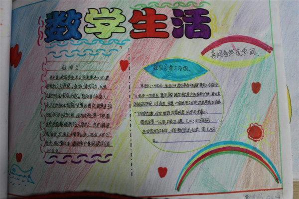 三年級數(shù)學(xué)手抄報圖片，數(shù)學(xué)生活