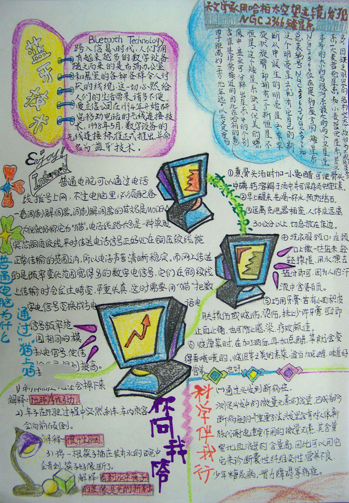 我愛科學(xué)手抄報(bào)圖片，科學(xué)伴我行