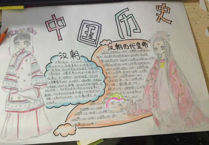 銘記歷史手抄報(bào)，漢朝歷史