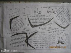 我喜歡英語手抄報
