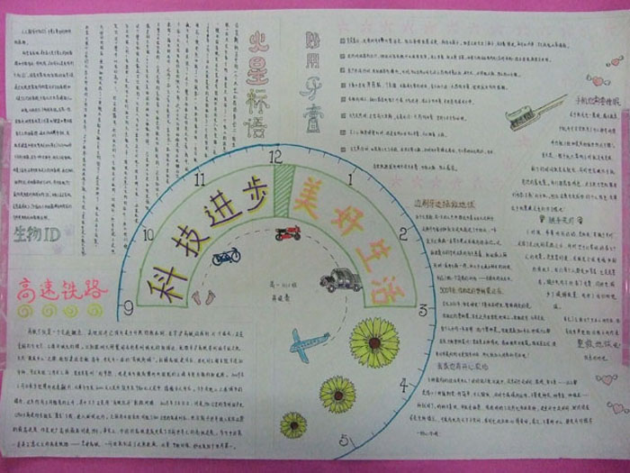 我愛科學手抄報，科技進步美好生活