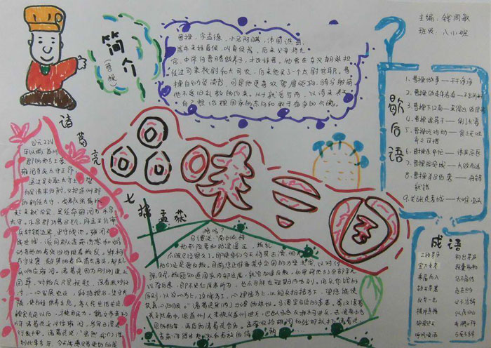 歷史手抄報(bào)圖片，品味三國