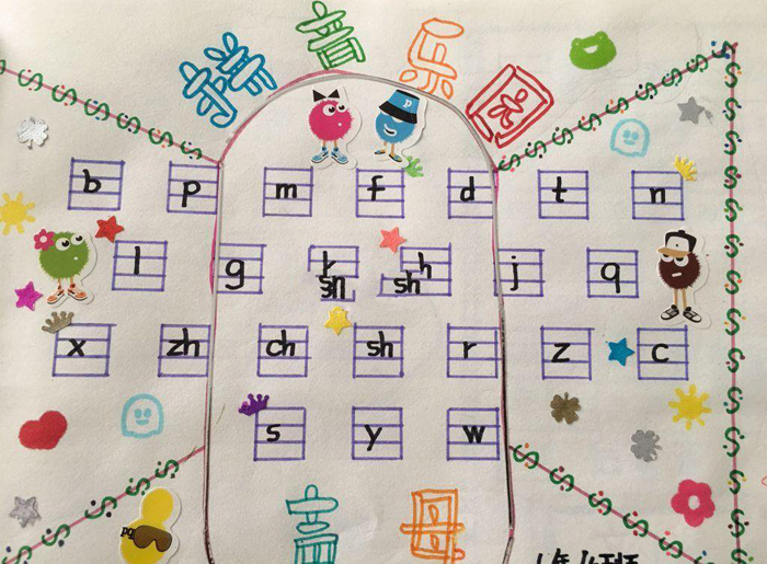 小學生語文手抄報簡單又好看，快樂的拼音樂園
