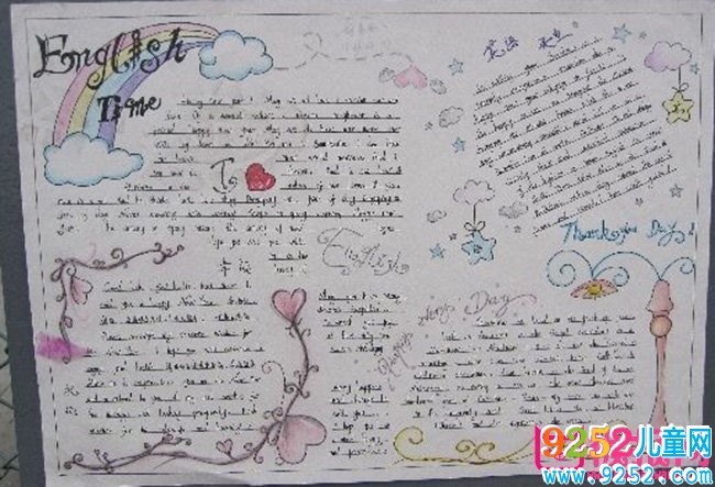 小學生英語<a href=http://www.inspiredelm.com/shouchaobao/ target=_blank class=infotextkey>手抄報</a>圖片大全，快樂學英語（13張）