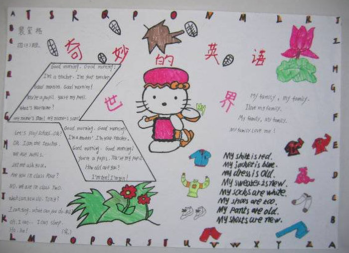 英語手抄報圖片，奇妙的英語世界