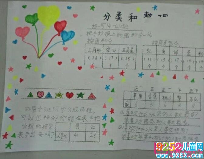 開心快樂學(xué)數(shù)學(xué)<a href=http://www.inspiredelm.com/shouchaobao/ target=_blank class=infotextkey>手抄報(bào)</a>，數(shù)學(xué)的分類與整理（八張）