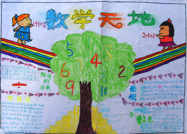 三年級數(shù)學(xué)手抄報，數(shù)學(xué)天地