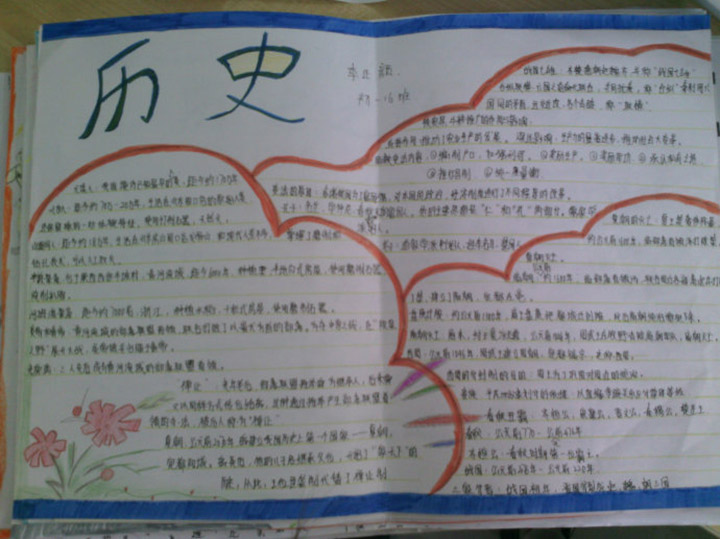 簡(jiǎn)單的歷史手抄報(bào)圖片