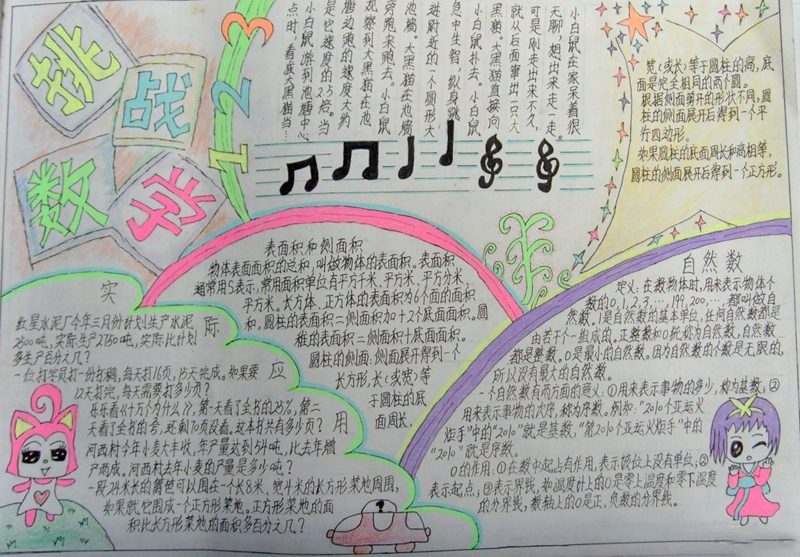 挑戰(zhàn)數(shù)學，數(shù)學手抄報