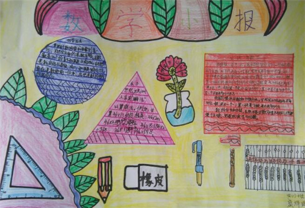 漂亮的數(shù)學(xué)手抄報圖片，學(xué)好數(shù)學(xué)很重要