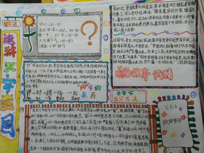 遨游漢字王國(guó)<a href=http://www.inspiredelm.com/shouchaobao/ target=_blank class=infotextkey>手抄報(bào)</a>圖片，猜字謎