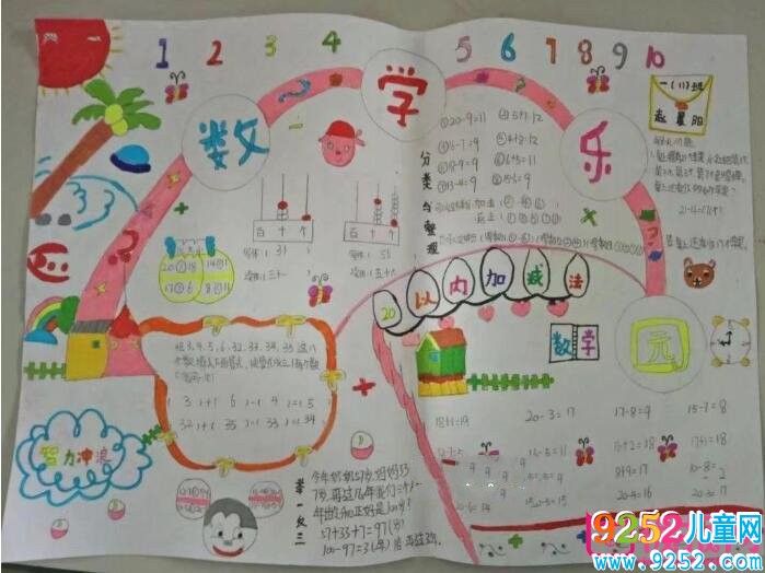 一年級(jí)數(shù)學(xué)<a href=http://www.inspiredelm.com/shouchaobao/ target=_blank class=infotextkey>手抄報(bào)</a>圖片大全，趣味的數(shù)學(xué)游戲（五張）