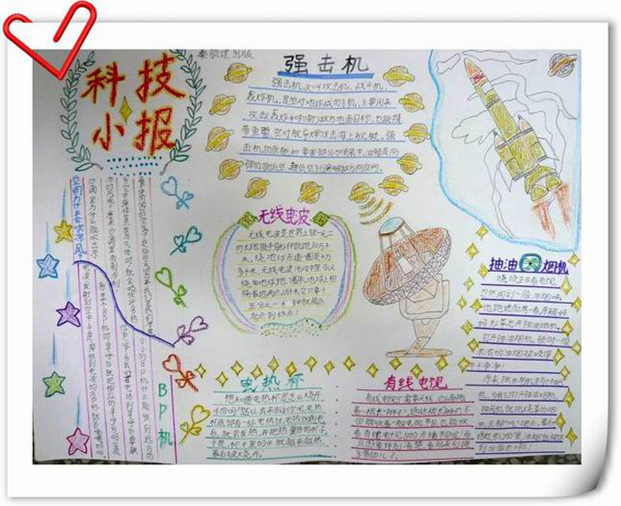 我愛科學手抄報，科技小報