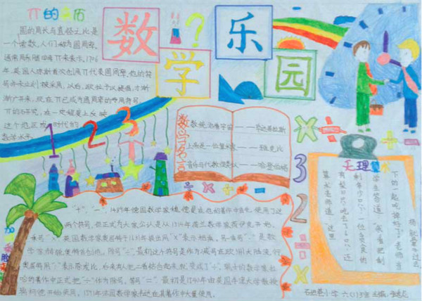 三年級數(shù)學手抄報內(nèi)容，數(shù)學樂園