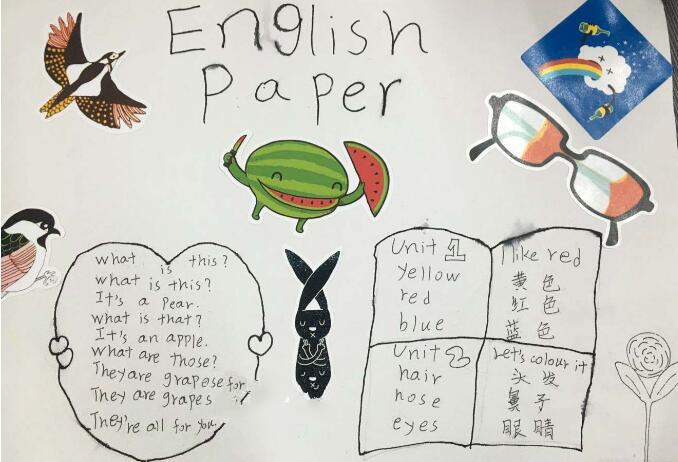 趣味英語(yǔ)手抄報(bào)，English paper