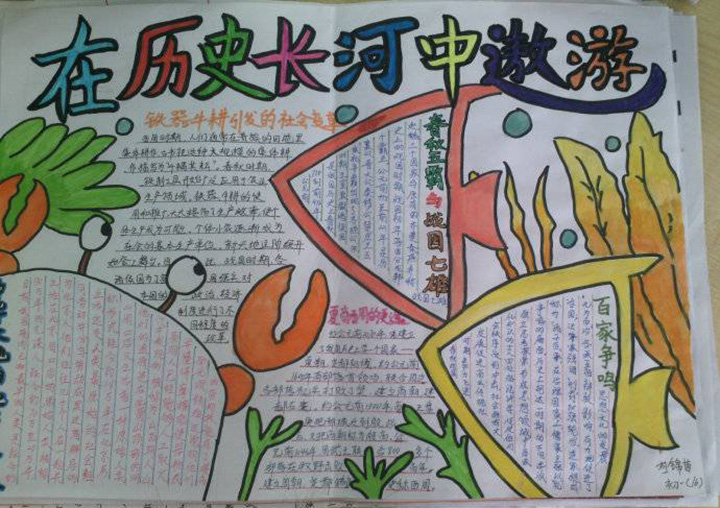 歷史手抄報(bào)圖片，遨游歷史長(zhǎng)河