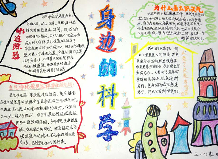 關于身邊的科學手抄報，科學在我身邊