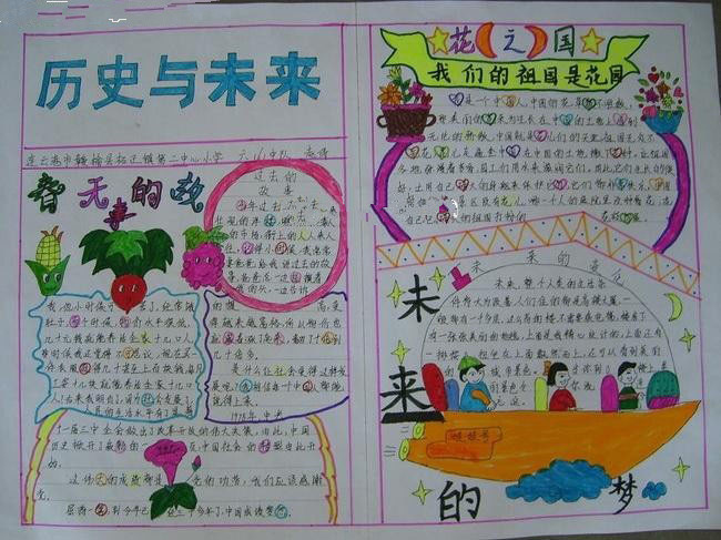 小學(xué)生歷史手抄報(bào)，歷史與未來