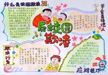 反校園欺凌手抄報圖片，什么是校園欺凌