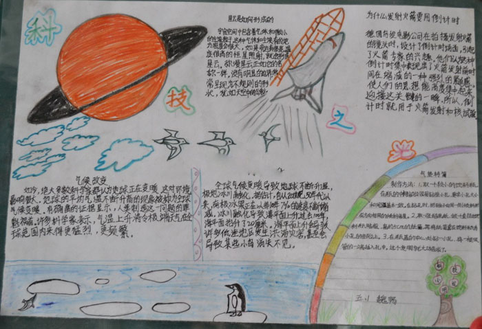 小學生科技手抄報，科技之光手抄報