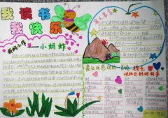 讀書(shū)手抄報(bào)，讀書(shū)閱讀使人快樂(lè)