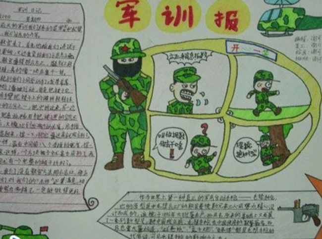 軍訓(xùn)手抄報(bào)，我是男子漢