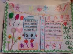 2017年開學(xué)手抄報(bào)，新學(xué)期新氣象開學(xué)了