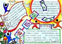2017年運動會手抄報，運動快樂體育鍛煉
