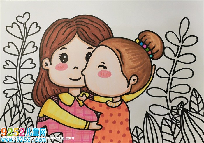 美麗的媽媽<a href=http://www.inspiredelm.com/ertonghua/ target=_blank class=infotextkey>兒童畫</a><a href=http://www.inspiredelm.com/shouchaobao/ target=_blank class=infotextkey>手抄報(bào)</a>教程