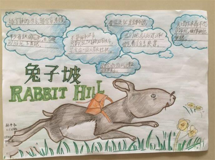 讀書(shū)手抄報(bào)，兔子坡手抄報(bào)