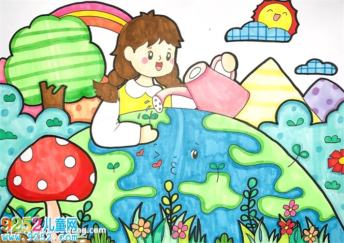 以保護環(huán)境為主題的畫