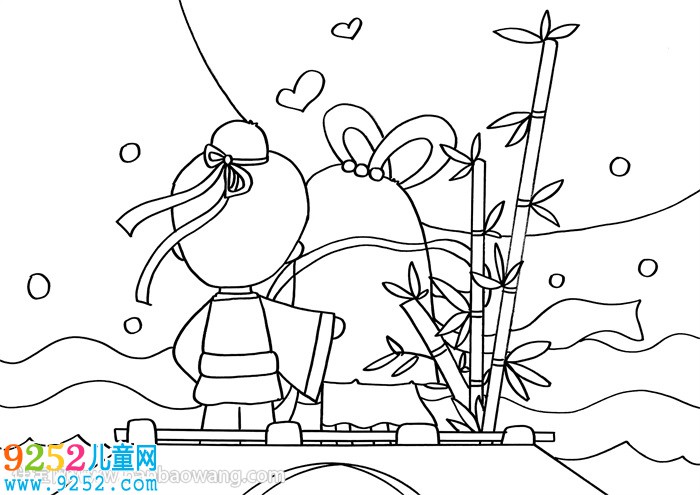簡(jiǎn)單七夕節(jié)<a href=http://www.inspiredelm.com/ertonghua/ target=_blank class=infotextkey>兒童畫</a>
