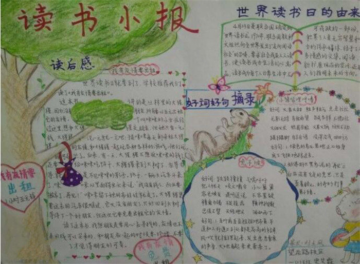 讀書小報，讀書手抄報
