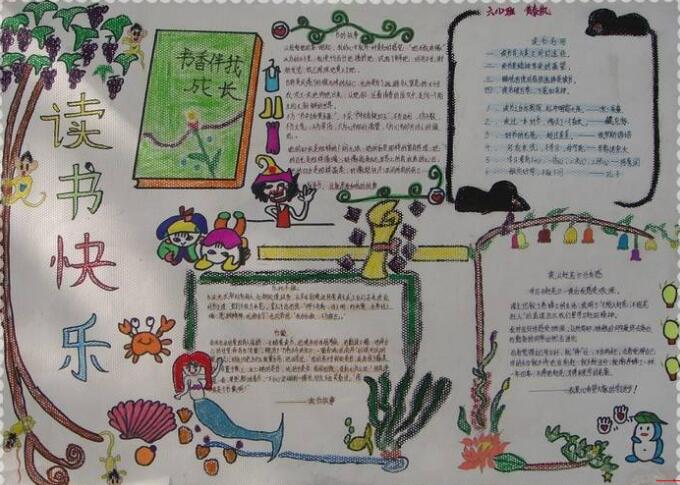 讀書(shū)手抄報(bào)，讀書(shū)快樂(lè)