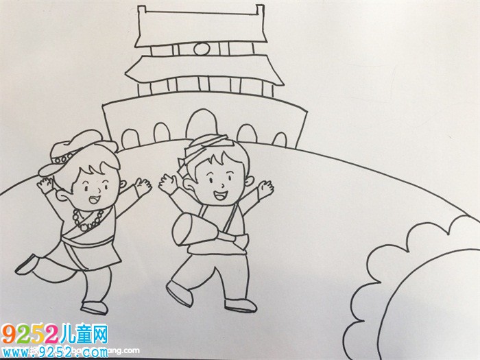 關(guān)于祖國70周年的畫