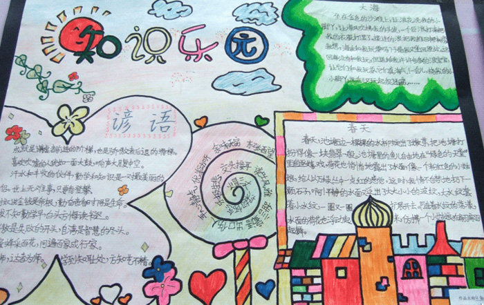 讀書手抄報內(nèi)容，知識樂園